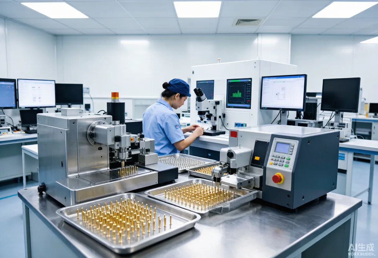 automated production line and inspection equipment for e-cigarette electrode posts