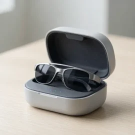 AI Glasses Magnetic Charging Case Dock-to-Charge Solution
