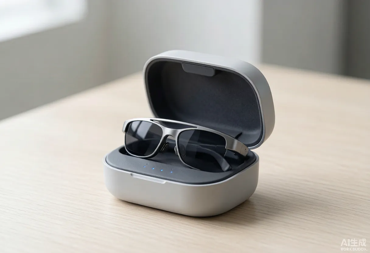 AI Glasses Magnetic Charging Case Dock-to-Charge Solution